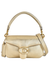 Pillow Tabby Shoulder Bag 18, &pound;220, Handbags, Gold, Leather, Front view
